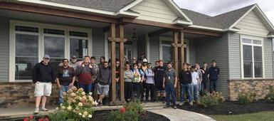Students get a behind-the-scenes look at Parade of Homes