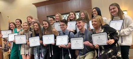 209 students inducted into National Technical Honor Society