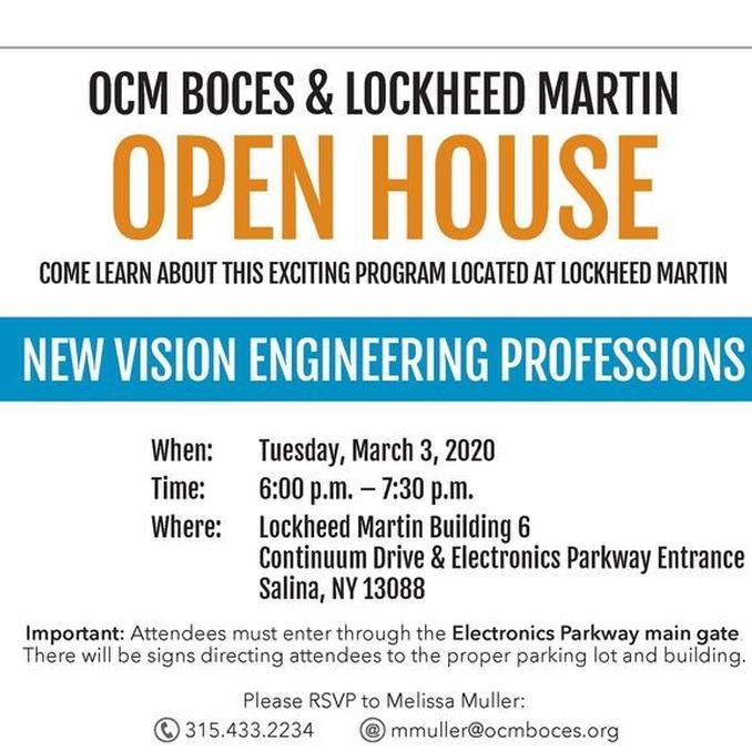Lockheed Martin Open House Tuesday, March 3