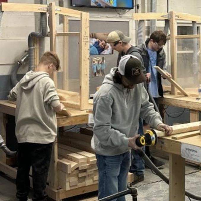 BOCES students build beds for children in need