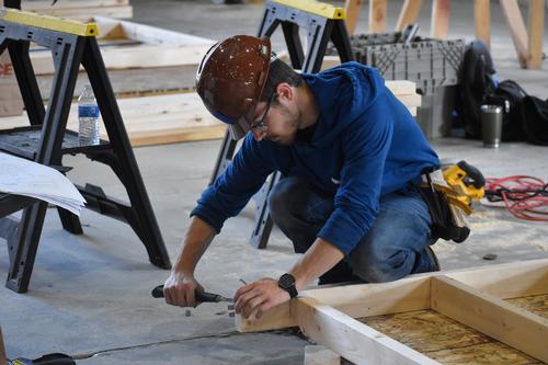 Evan Cronk from Liverpool CSD – 2nd place in Carpentry