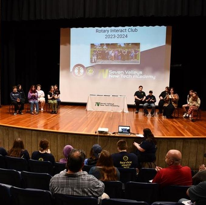 14 students commit to ‘service above self’ through Rotary Interact Club at Seven Valleys New Tech Academy